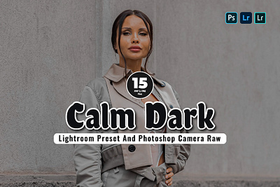 15 Calm Dark Lightroom Presets branding design graphic design illustration lightroom presets