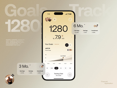 Personal Goal Tracker - Application app design application awsmd goal app habit monitoring productivity saas startup task management timeline tracker ui ux user interface