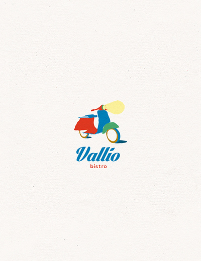 Vallio bistro logo branding graphic design logo