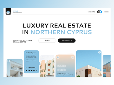 Real Estate Website branding design figma illustration landi landing page luxury minimal real ui ux web website