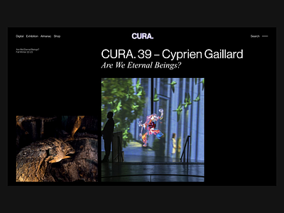 CURA. | News Website Redesign animation design ui ux web