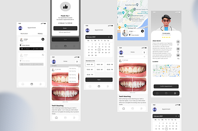 Dentist App dentist mobile ui