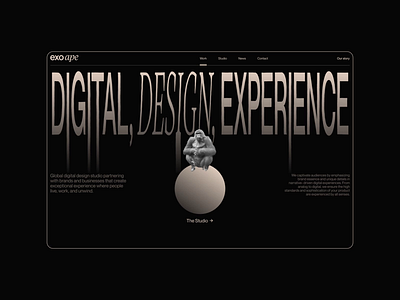 Exo Ape– Digital Design Studio animation design ui ux web