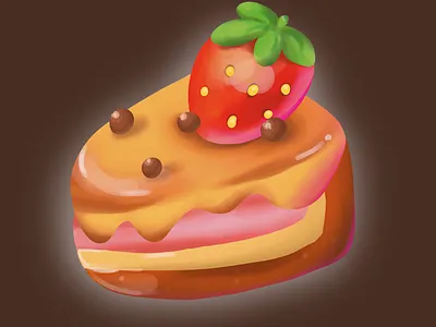 Cake art cake casual art casual style digital art digital draw digital illustration digital paint drawing illustration procreate procreate art