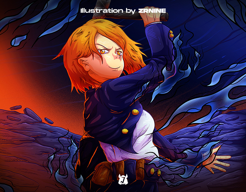 Nobara Kugisaki Illustration I Jujutsu Kaisen animation anime branding cartoon character art comic concept art design for sale graphic design illustration indonesia japan jujutsu kaisen manga merchandise nobara kugisaki photoshop poster procreate tshirt design
