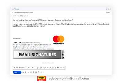 Professional signature design clickable signature email signature email signature html html signature iphone email signature outlook signature professional signature design