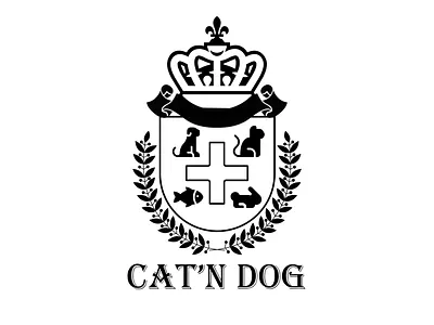 Vet clinic logo heraldry logo