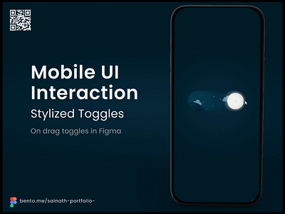 Mobile UI Interaction - Stylized Toggles / On drag toggles animation graphic design ui