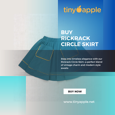 Buy Rickrack Circle Skirt - Tinyapple