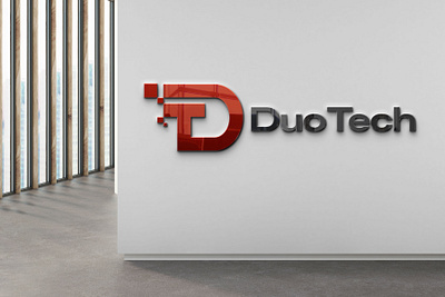 DuoTech Logo Design branding design graphic design illustration logo ui ux web design web development wordpress