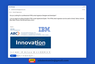 HTML Email signature animated email signature business email signature clickable html email signature clickable signature email signature email signature gmail email signature html html email signature html signature outlook signature professional signature