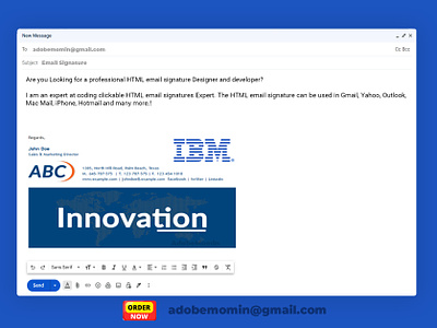 HTML Email signature animated email signature business email signature clickable html email signature clickable signature email signature email signature gmail email signature html html email signature html signature outlook signature professional signature