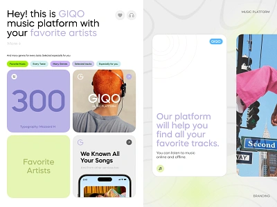 GIQO Branding brand agency brand and identity brand book brand design branding colors corporate brand design graphic design identity identitydesign marketing modern music platform product saas service visual identity