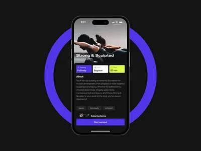 Fitway - Fitness mobile app | UI/UX animation design ui ux web