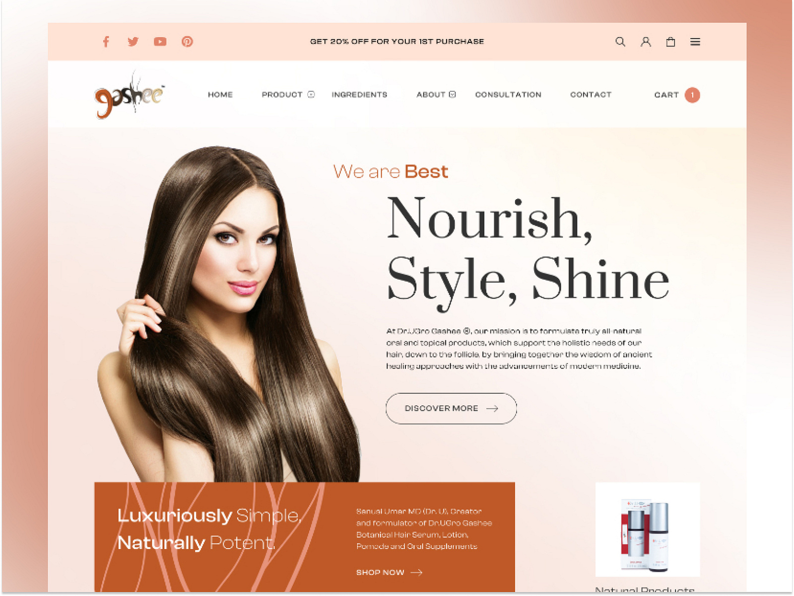 Hair Saloon Website by HΔMZΔH ™ on Dribbble