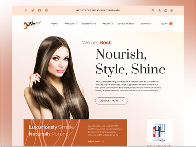 Hair Saloon Website hair saloon ui web website design