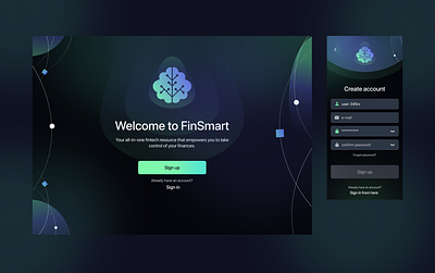 Web app for finance design graphic design ui web design