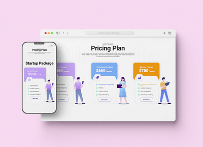 Package Pricing UI design ui design