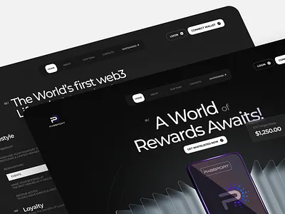 Web 3.0 Platform coin crypto crypto wallet dark defi finance ico landing landing page nft passport platform promo token wallet web 3 web 3.0 website design