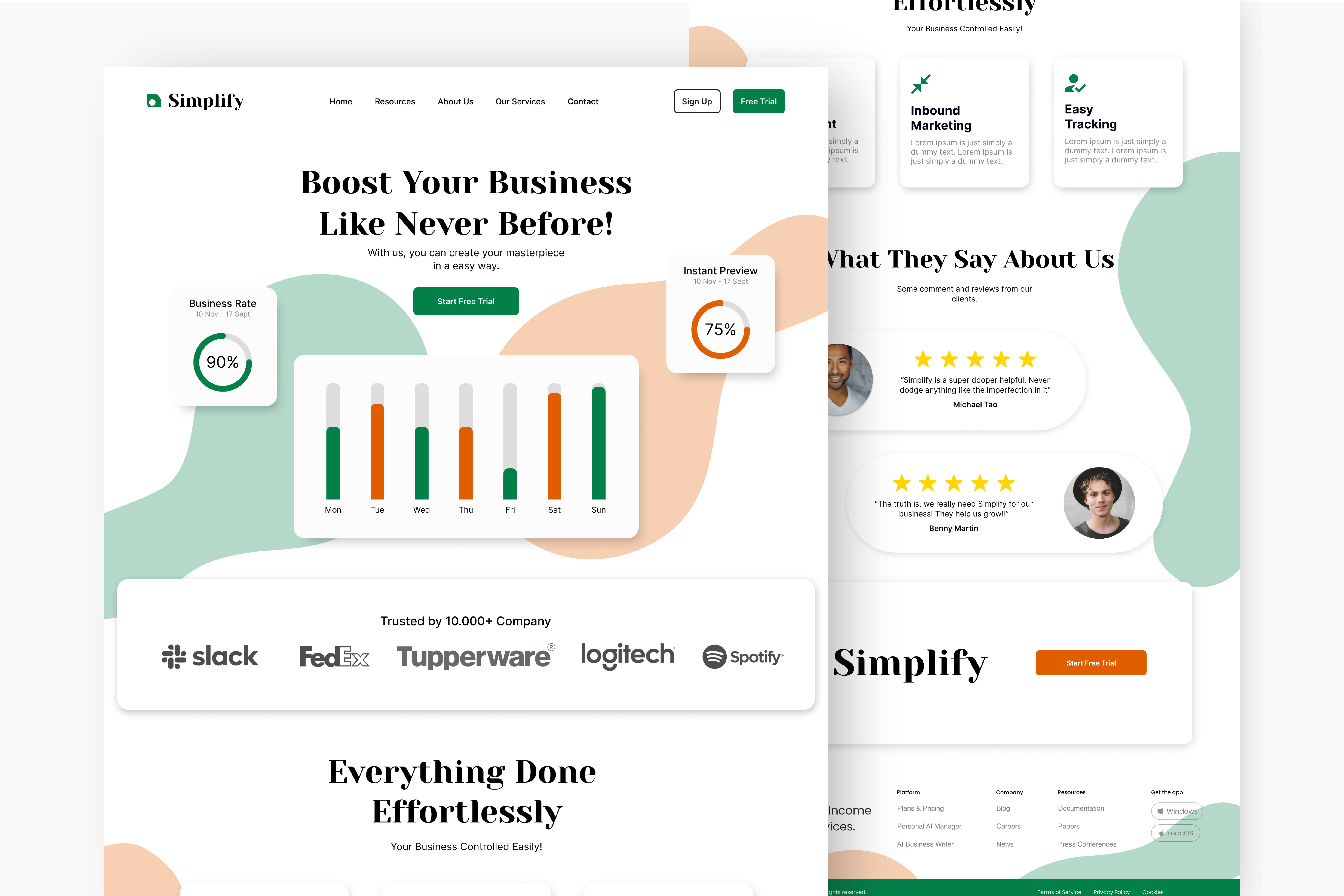 Web Design for Simplify ! brand brand identity branding design graphic design illustration landing page logo ui ui ux design user experience user interface ux vector web design website website design
