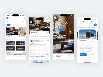 Real Estate with Virtual Tour Mobile App 3d app app design mobile app ui ui design ui ux design uiux ux ux design virtual tour