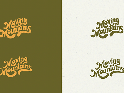 Some Logo Explorations For Moving Mountains Meg brand identity branding logo design merch design outdoor outdoor branding