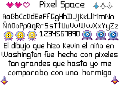 Diseño tipografía "Pixel Space" design diseño diseño grafico graphic design illustration illustrator pixel tipografia tipography