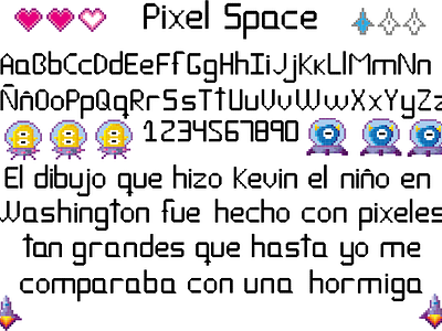 Diseño tipografía "Pixel Space" design diseño diseño grafico graphic design illustration illustrator pixel tipografia tipography