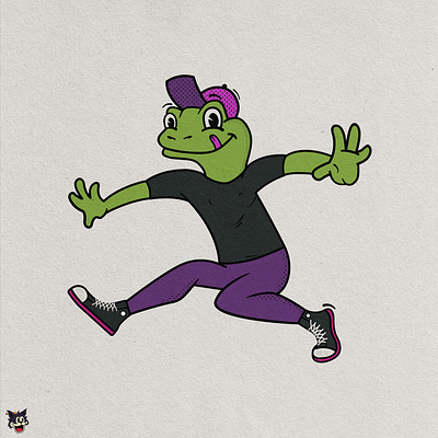 jumping jack frog frog illustration jump toad vector