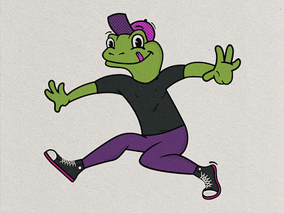 jumping jack frog frog illustration jump toad vector