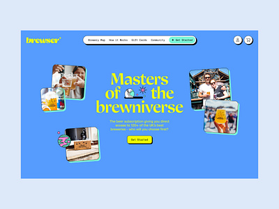 Brewser beer ecommerce product space subscription ui uiux ux web design website