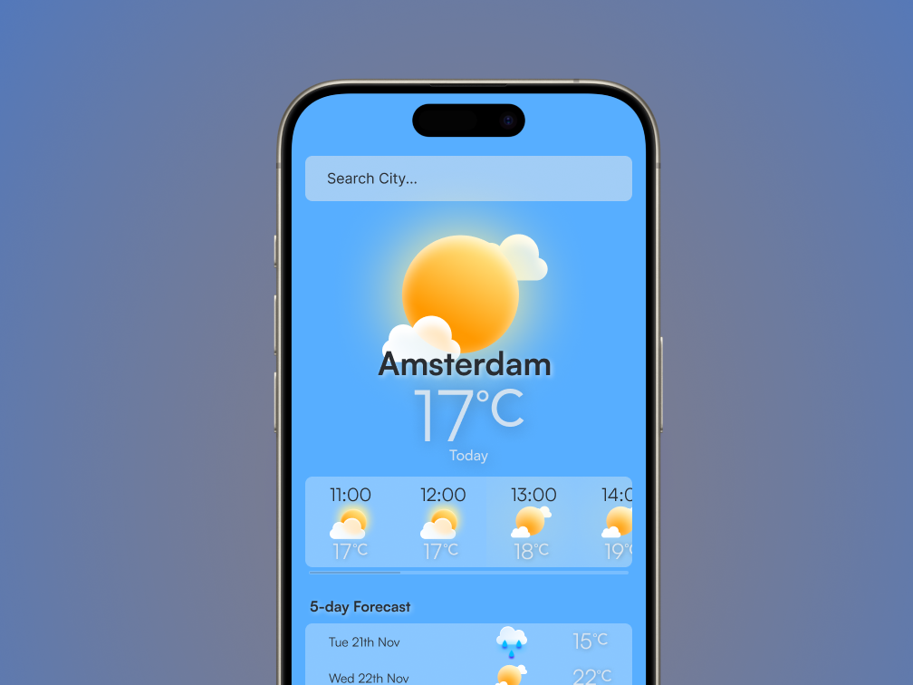 forecast-view-weather-app-daily-ui-challange-24-by-dariusz-partyk-on