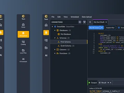 Coginiti Dark Mode application branding coginiti dark dark mode desgin panel sidebar ui ux uxui web app