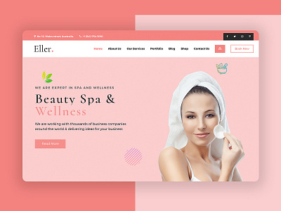 Best Spa & Wellness WordPress Theme 2023 beauty parlour spa center web design web development wordpress theme