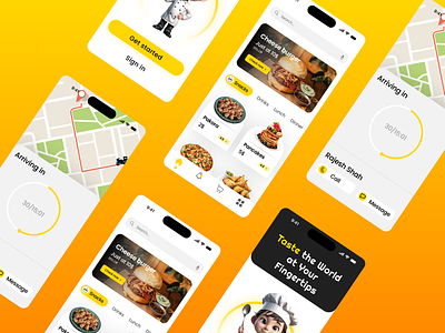 Restaurant App Ui appui branding design designapp foodapp graphic design ui uiapp uiux uix ux