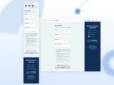 Concept for director details page app business app clean ui concept lending minimalistic money app product design slick smart ui ux