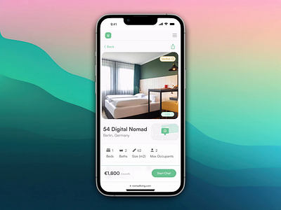 🏠 | Digital Nomad Living App iconography mobile mobile app proptech real estate startup ui