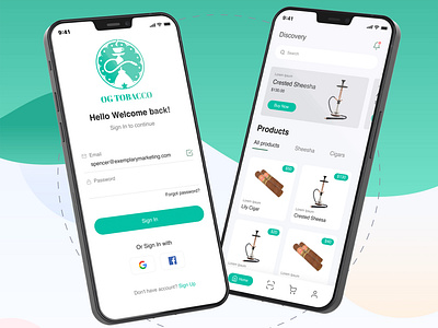 OG Tobacco Mobile App UI/UX mobile app mobile app design mobile application mobile ui ui ui ux ui ux design ux