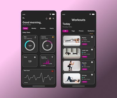 DailyUI #41 Workout / Exercise