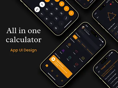 All In One Calculator App all in one calculator appdesign application appui calculator app design mobile app ui uidesign uiux ux