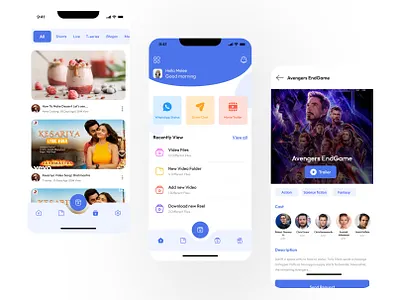 Video App app application design landing page mobile app ui uiux ux video videoapp