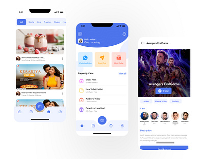 Video App app application design landing page mobile app ui uiux ux video videoapp