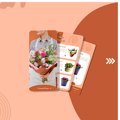 Flower Shop graphic design ui