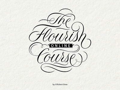 The Flourish Online Workshop flourishes lettering script