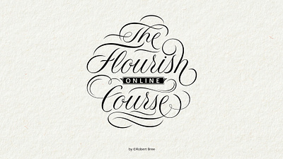 The Flourish Online Workshop flourishes lettering script