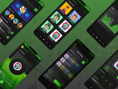 NFT Song Design Idea application design graphic design mobile nft ui uiux