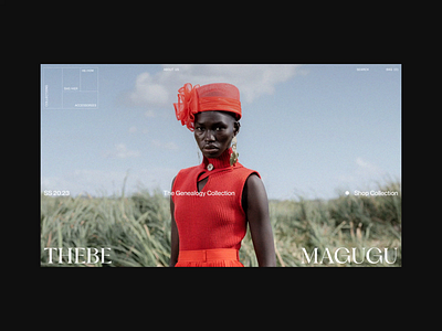 Thebe Magugu - Concept #01 bold design detail fashion interface layout minimal typography