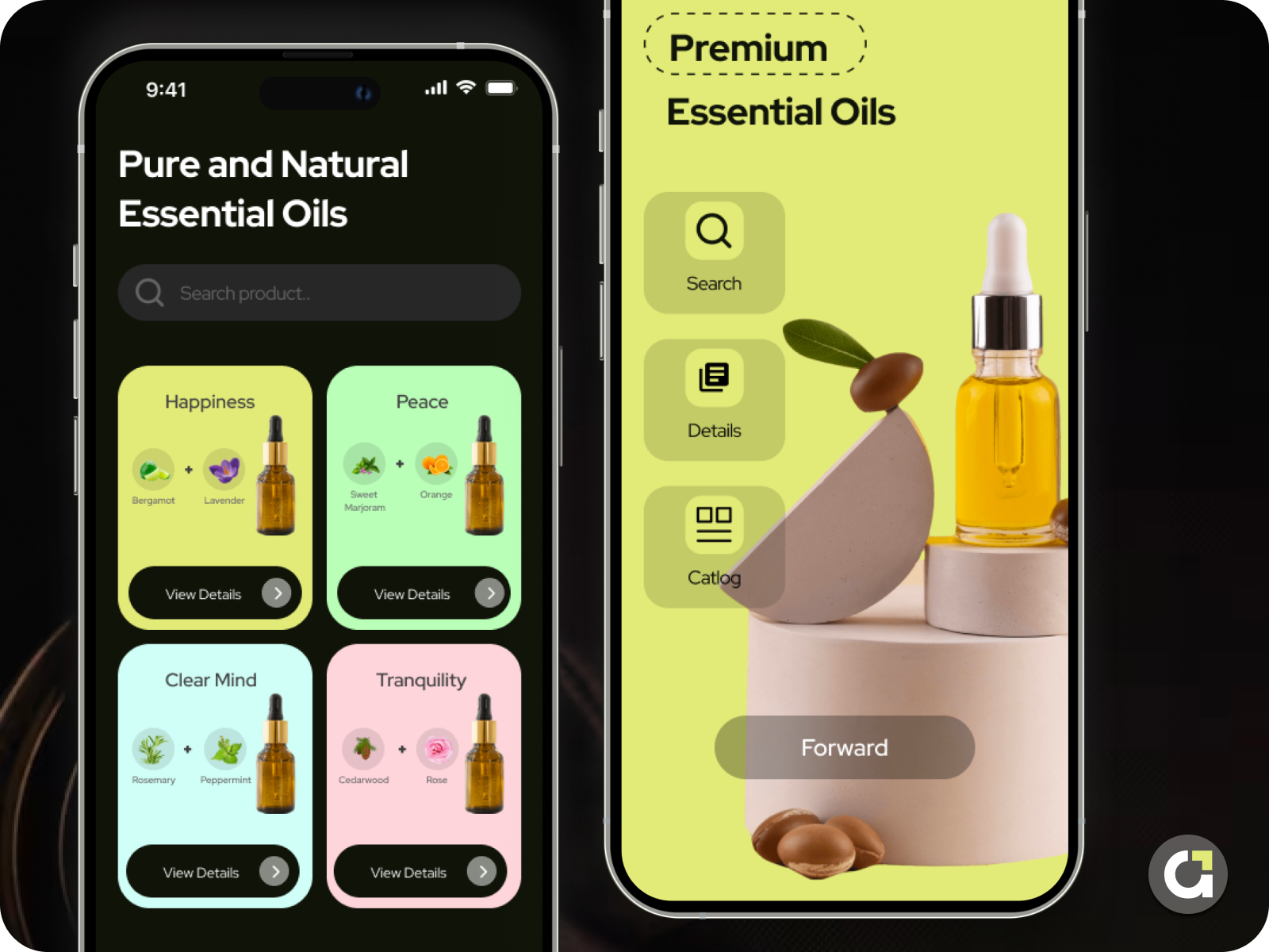 Essential Oil Mobile App Design By Ailoitte UI/UX Agency On Dribbble