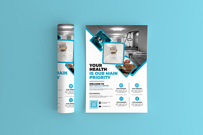 Minimal and creative medical flyer design adobe illustrator banner branding business design graphic design health hospital illustration medical