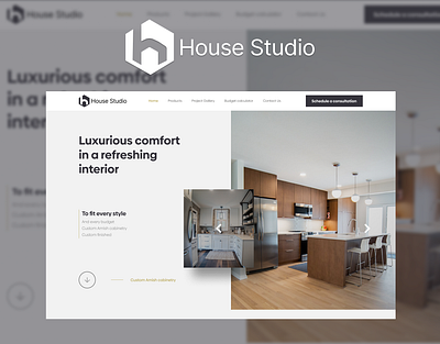 Home Project Website catalog furniture grid home decor home page home project kitchens mock up ui design ux design website